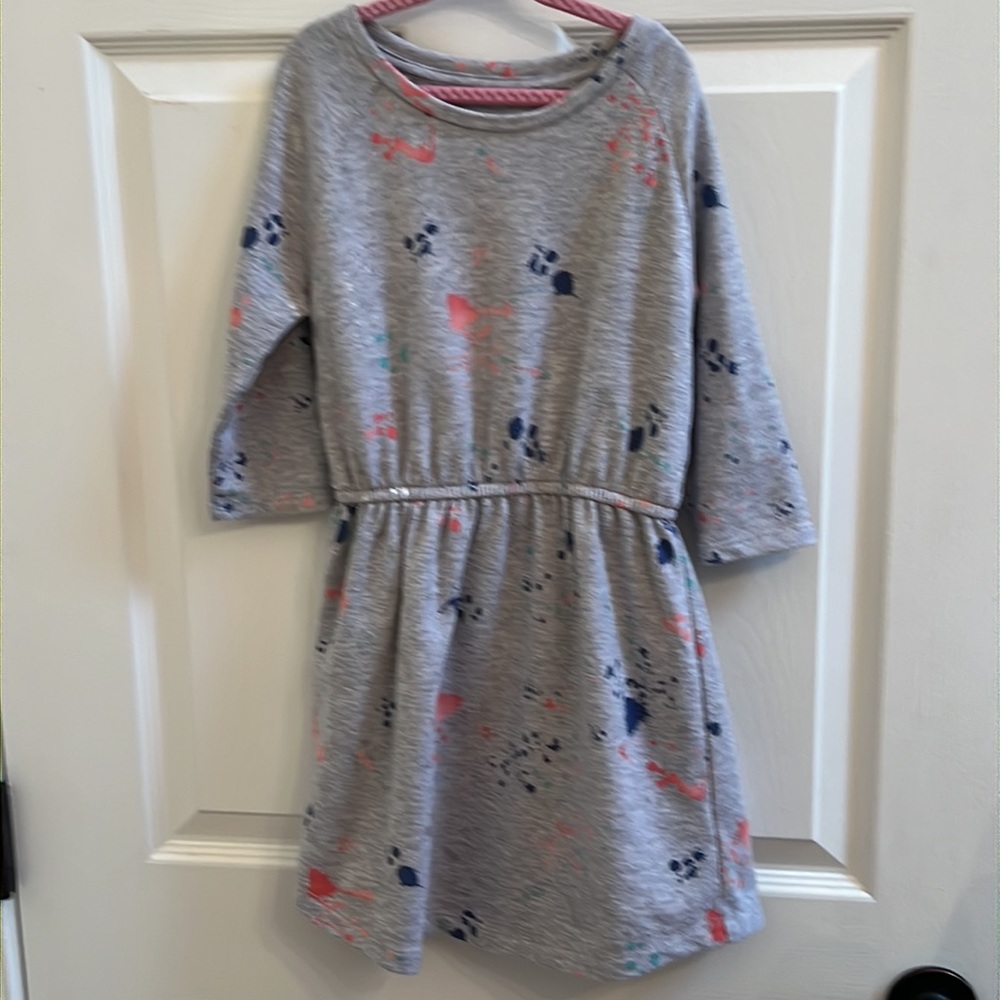 Gymboree Paint Splatter Sweatshirt Dress Size 5/6
